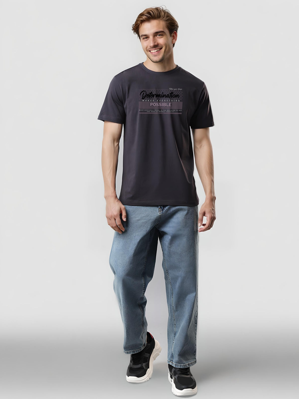 Lycra Cotton Regular Fit T-Shirt