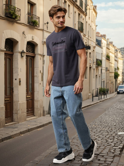 Lycra Cotton Regular Fit T-Shirt