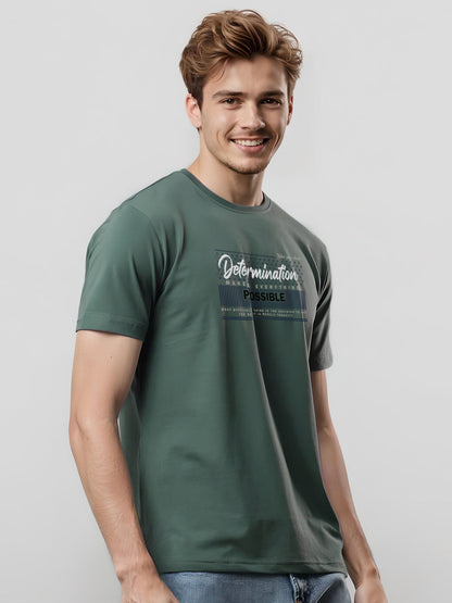 Lycra Cotton Regular Fit T-Shirt