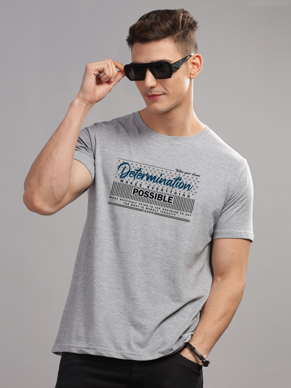 Lycra Cotton Regular Fit T-Shirt