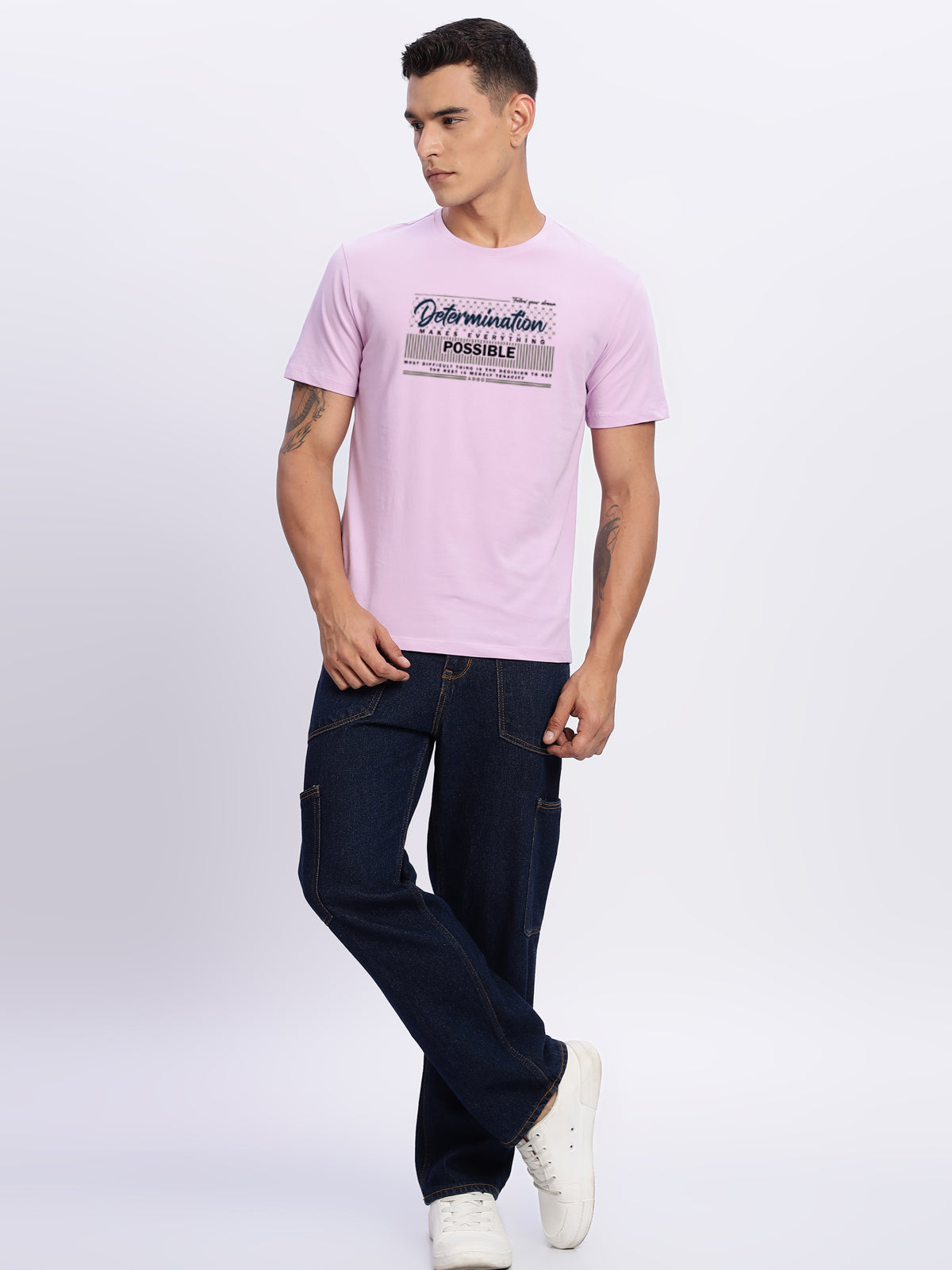 Lycra Cotton Regular Fit T-Shirt