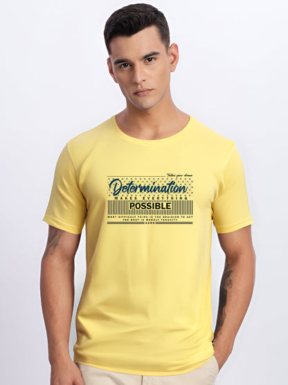 Lycra Cotton Regular Fit T-Shirt