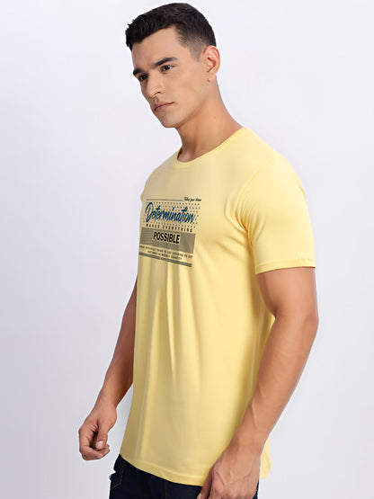 Lycra Cotton Regular Fit T-Shirt