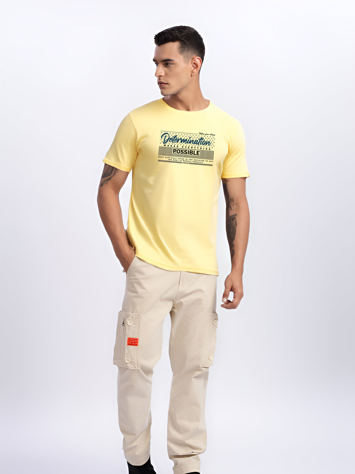 Lycra Cotton Regular Fit T-Shirt