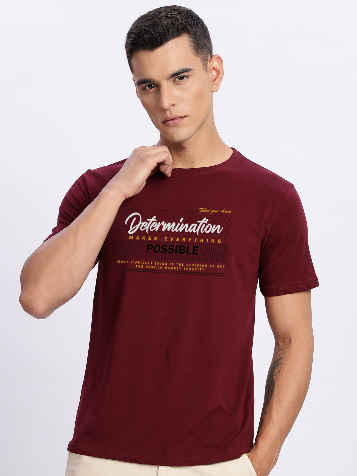 Lycra Cotton Regular Fit T-Shirt