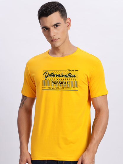 Lycra Cotton Regular Fit T-Shirt