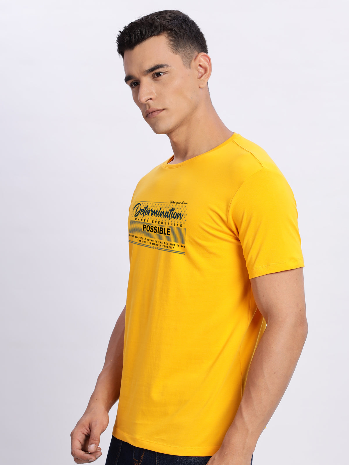 Lycra Cotton Regular Fit T-Shirt