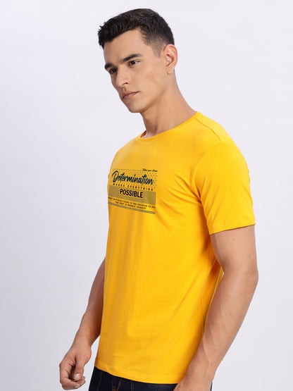 Lycra Cotton Regular Fit T-Shirt