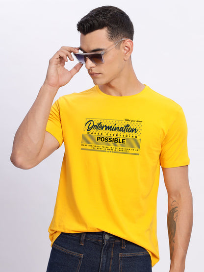 Lycra Cotton Regular Fit T-Shirt