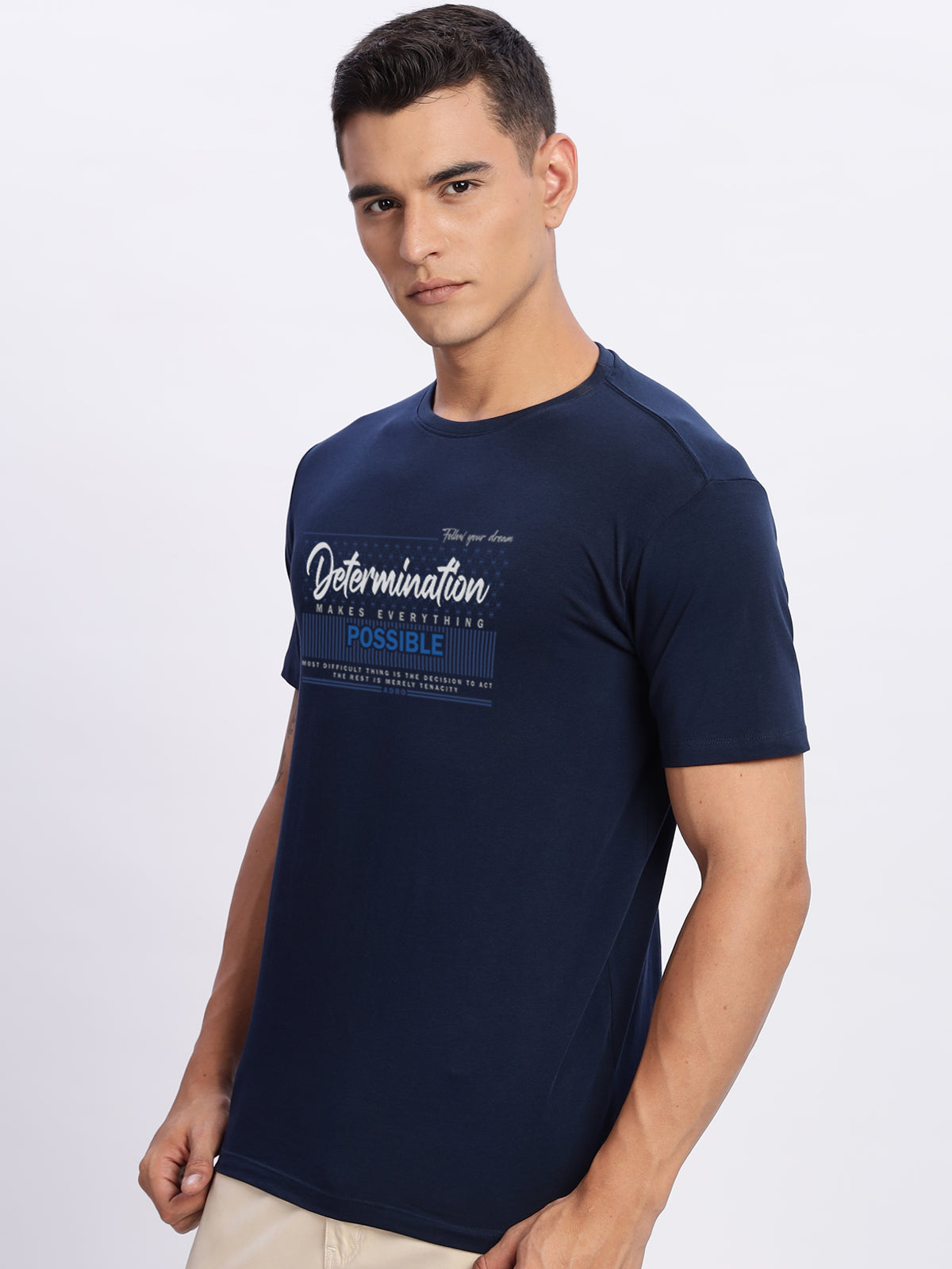 Lycra Cotton Regular Fit T-Shirt