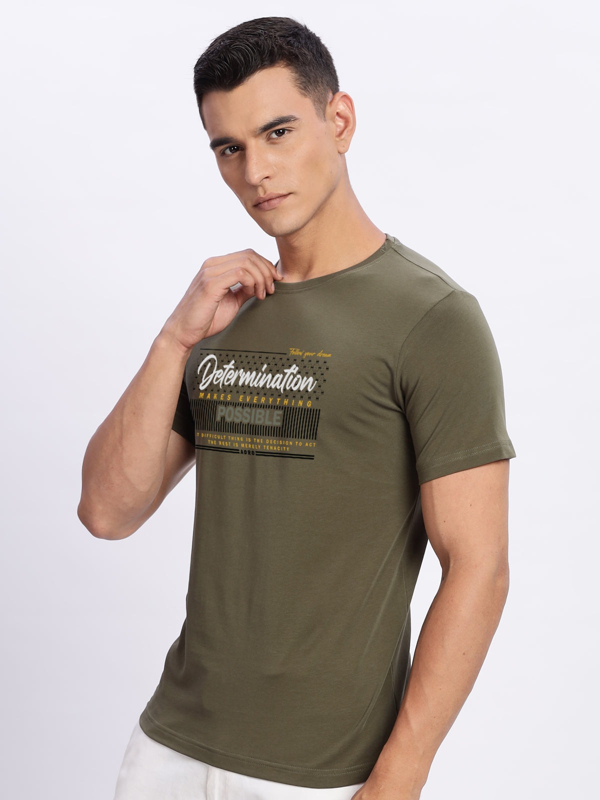 Lycra Cotton Regular Fit T-Shirt