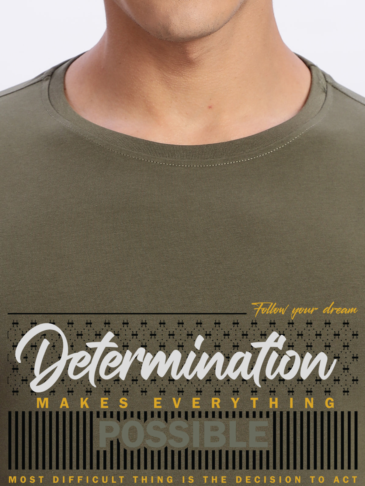 Lycra Cotton Regular Fit T-Shirt