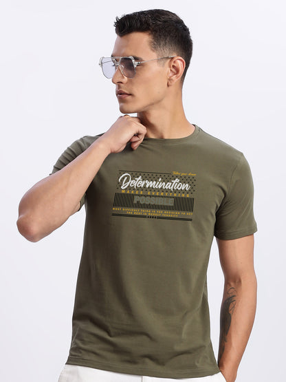 Lycra Cotton Regular Fit T-Shirt