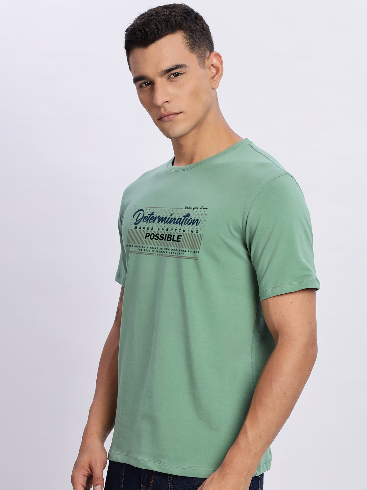 Lycra Cotton Regular Fit T-Shirt