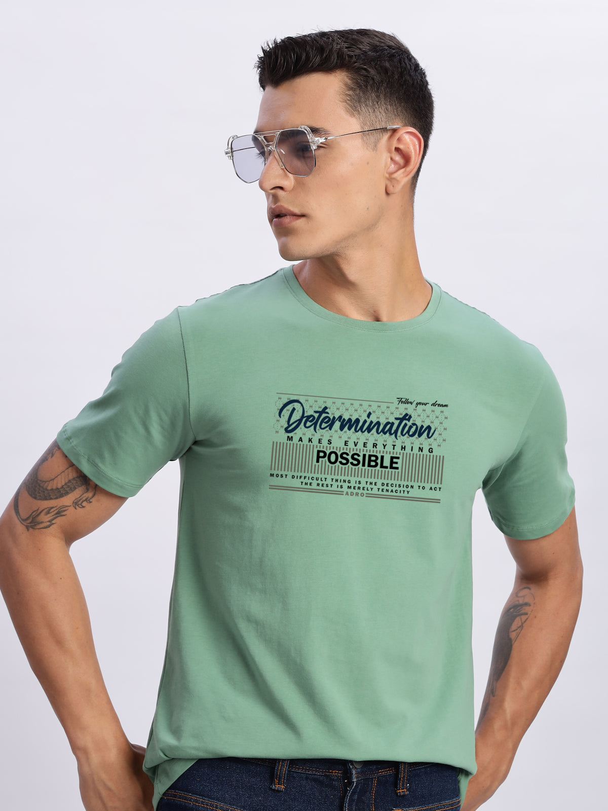 Lycra Cotton Regular Fit T-Shirt