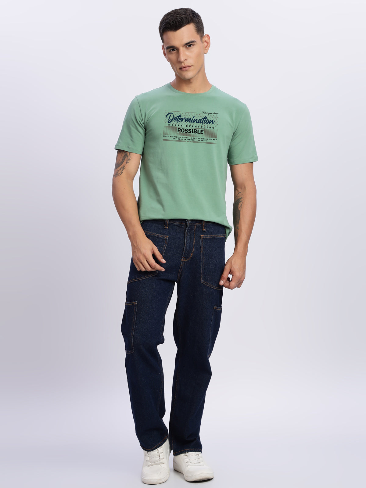 Lycra Cotton Regular Fit T-Shirt