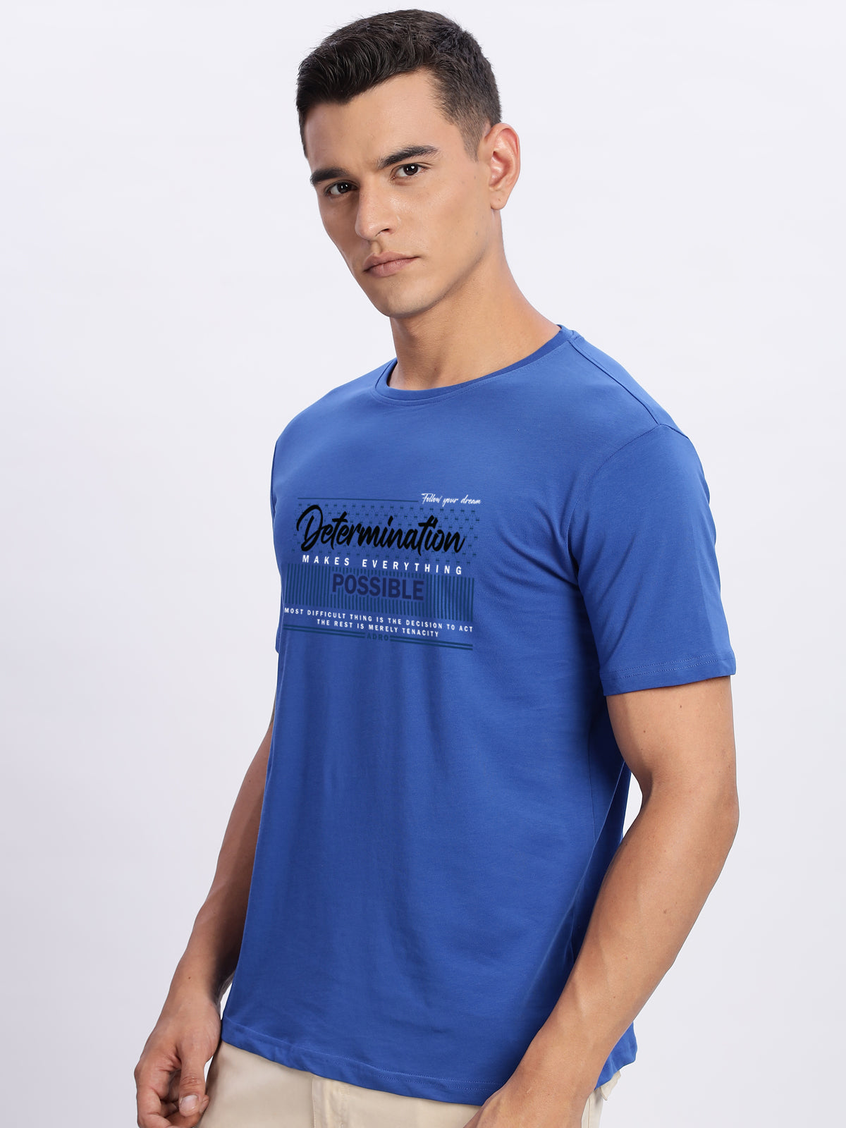 Lycra Cotton Regular Fit T-Shirt