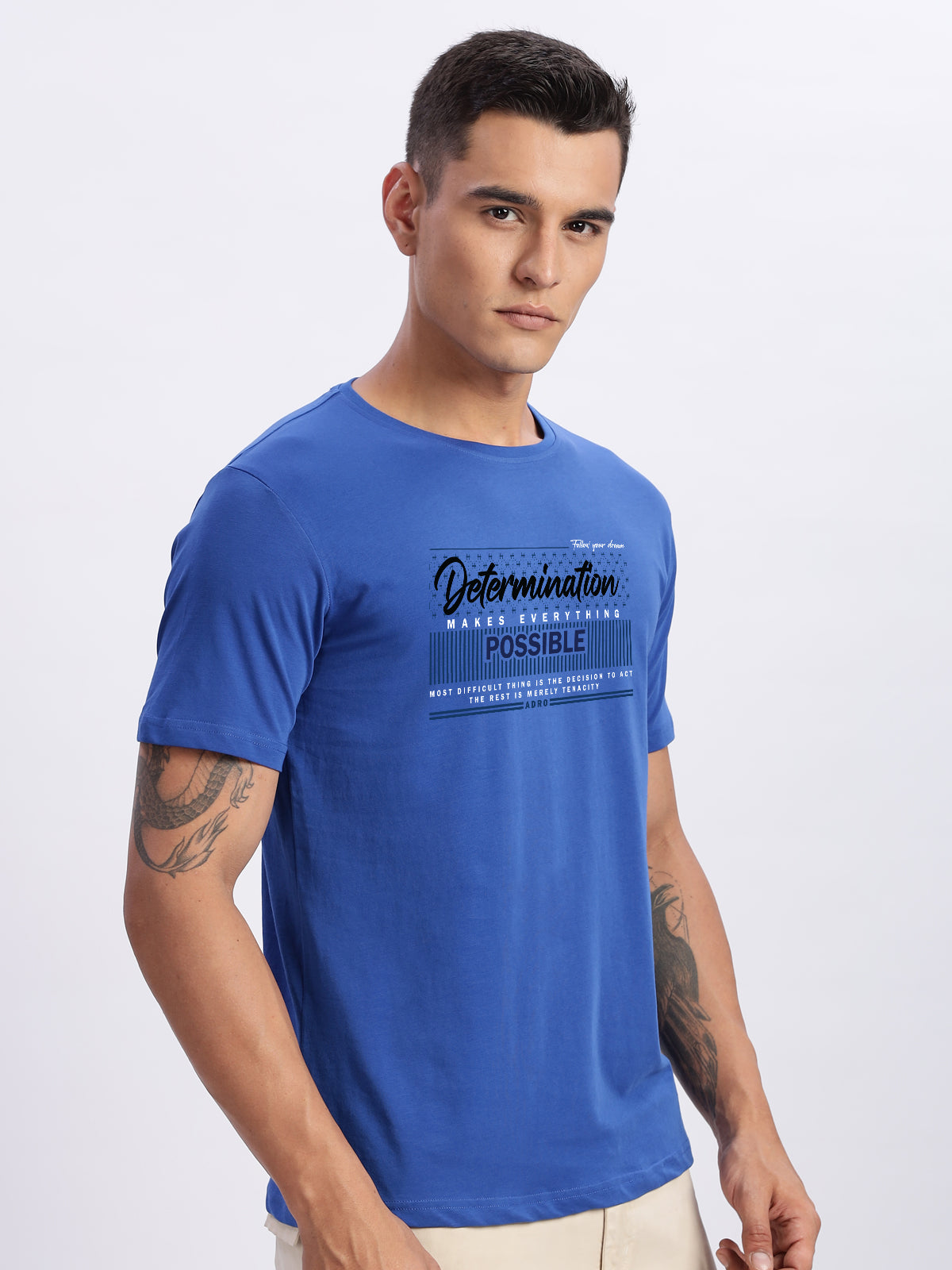Lycra Cotton Regular Fit T-Shirt