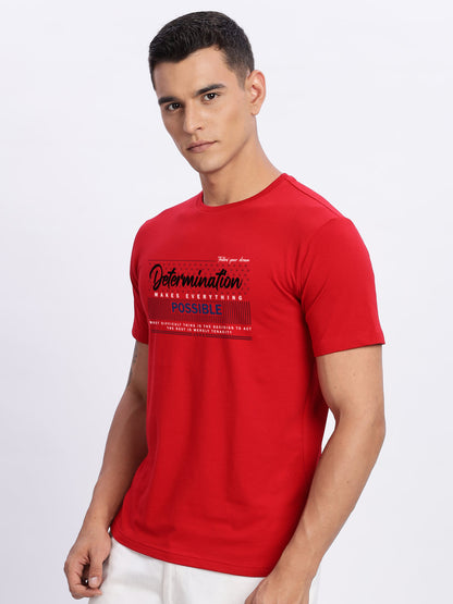 Lycra Cotton Regular Fit T-Shirt