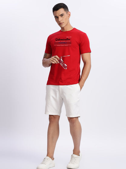 Lycra Cotton Regular Fit T-Shirt