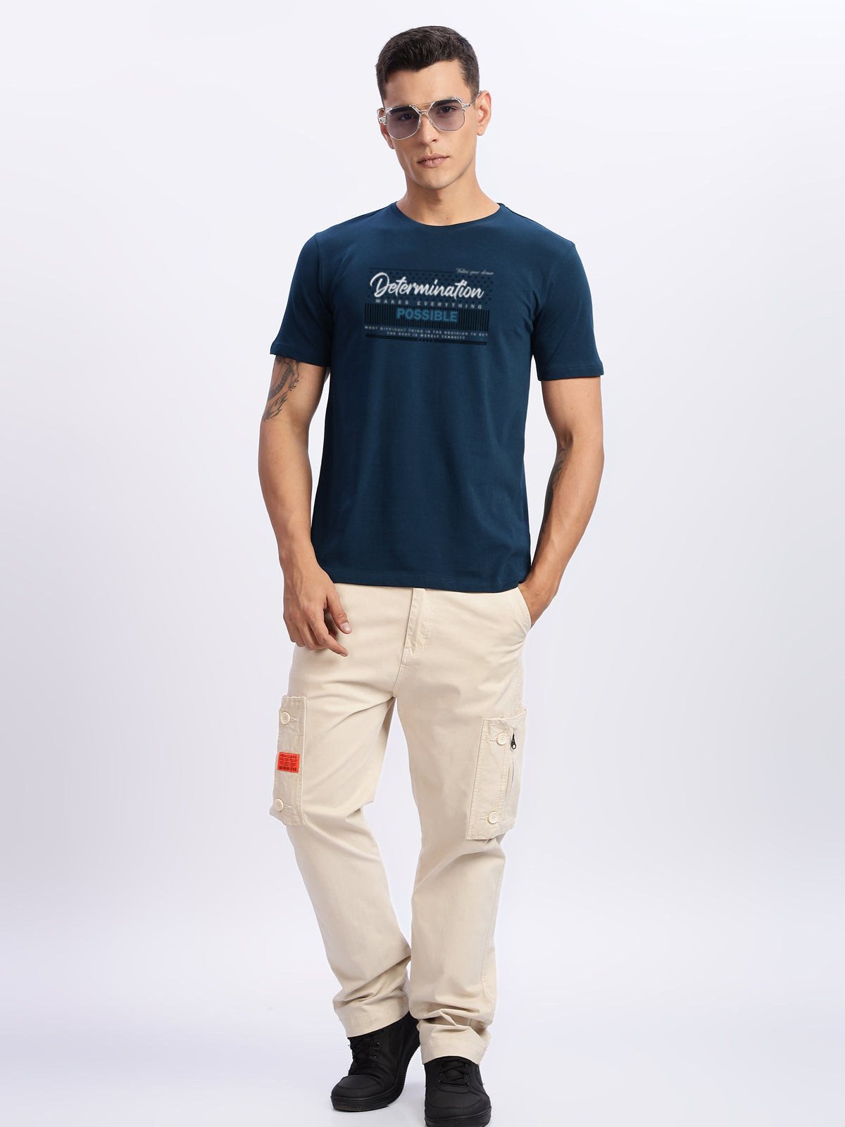 Lycra Cotton Regular Fit T-Shirt