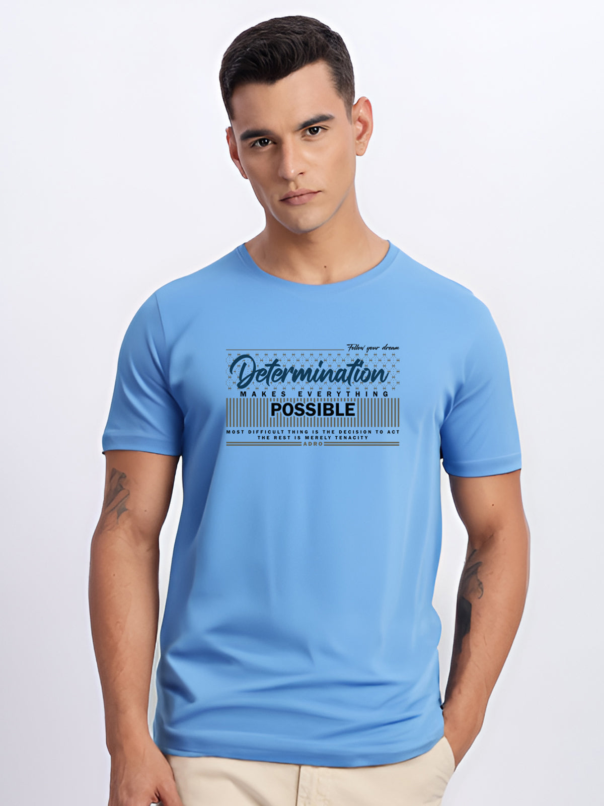 Lycra Cotton Regular Fit T-Shirt