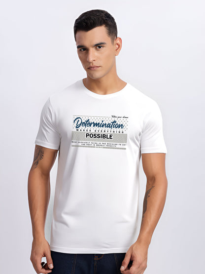 Lycra Cotton Regular Fit T-Shirt