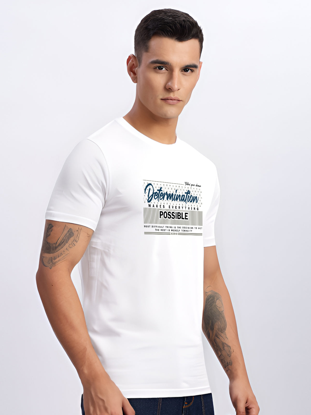 Lycra Cotton Regular Fit T-Shirt