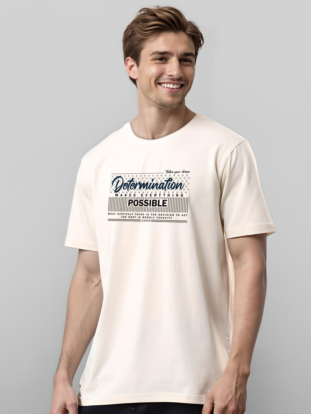 Lycra Cotton Regular Fit T-Shirt