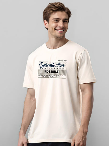 Lycra Cotton Regular Fit T-Shirt