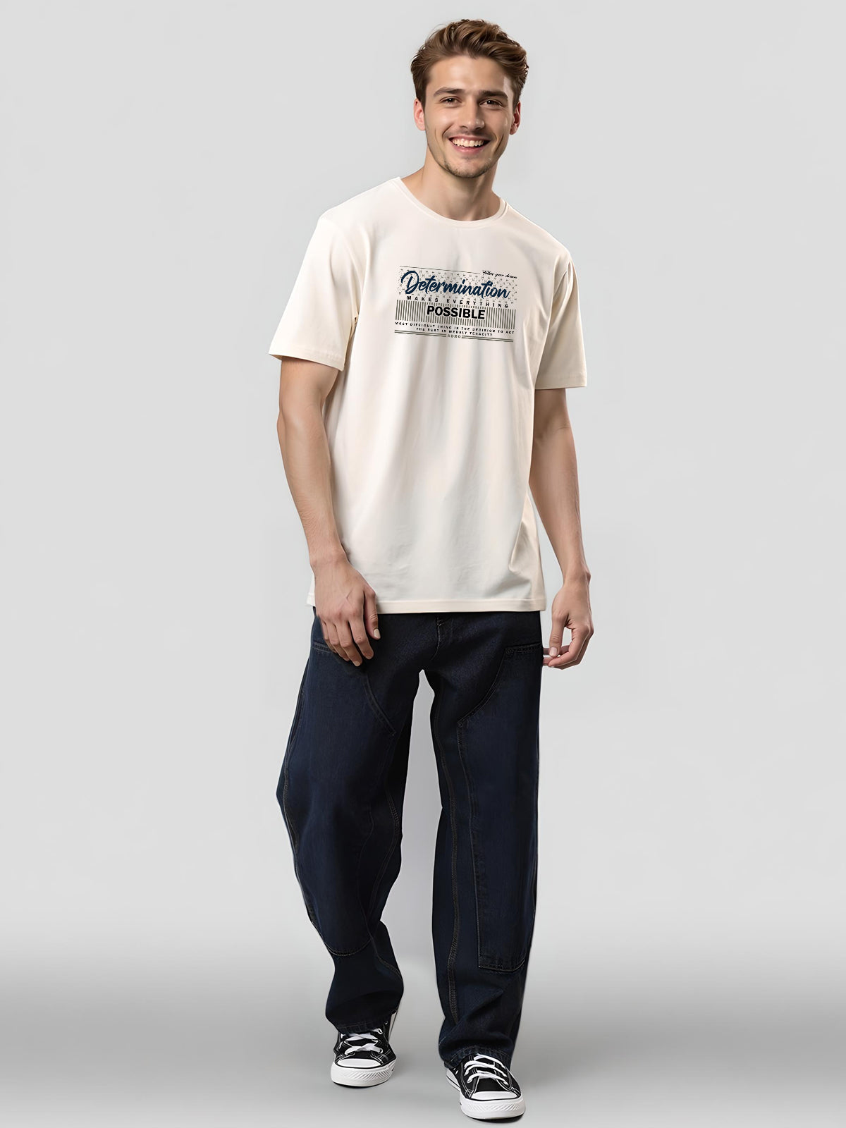 Lycra Cotton Regular Fit T-Shirt