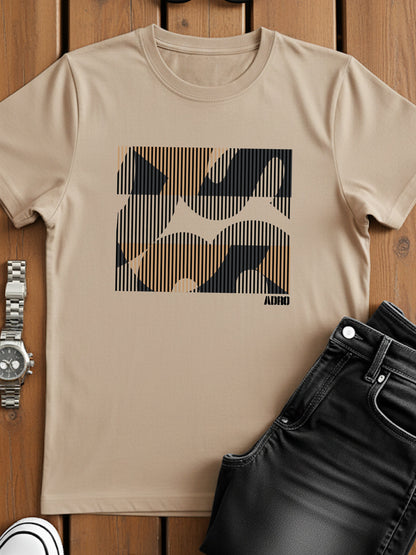 Cotton Lycra Casual Half Sleeve Round Neck Graphic Tee