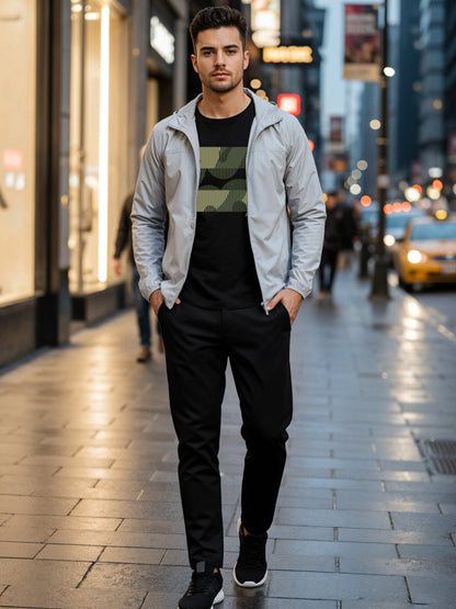 Cotton Lycra Casual Half Sleeve Round Neck Graphic Tee