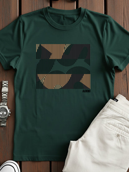 Cotton Lycra Casual Half Sleeve Round Neck Graphic Tee