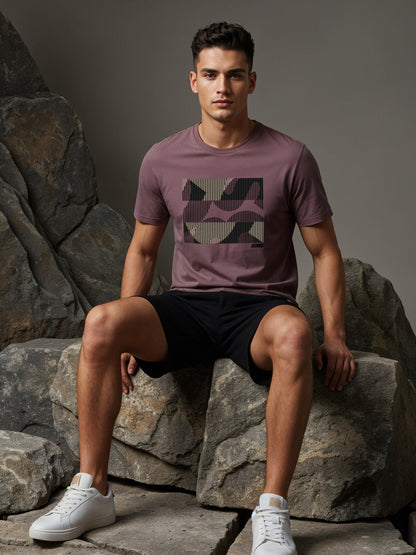 Cotton Lycra Casual Half Sleeve Round Neck Graphic Tee