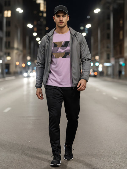 Cotton Lycra Casual Half Sleeve Round Neck Graphic Tee