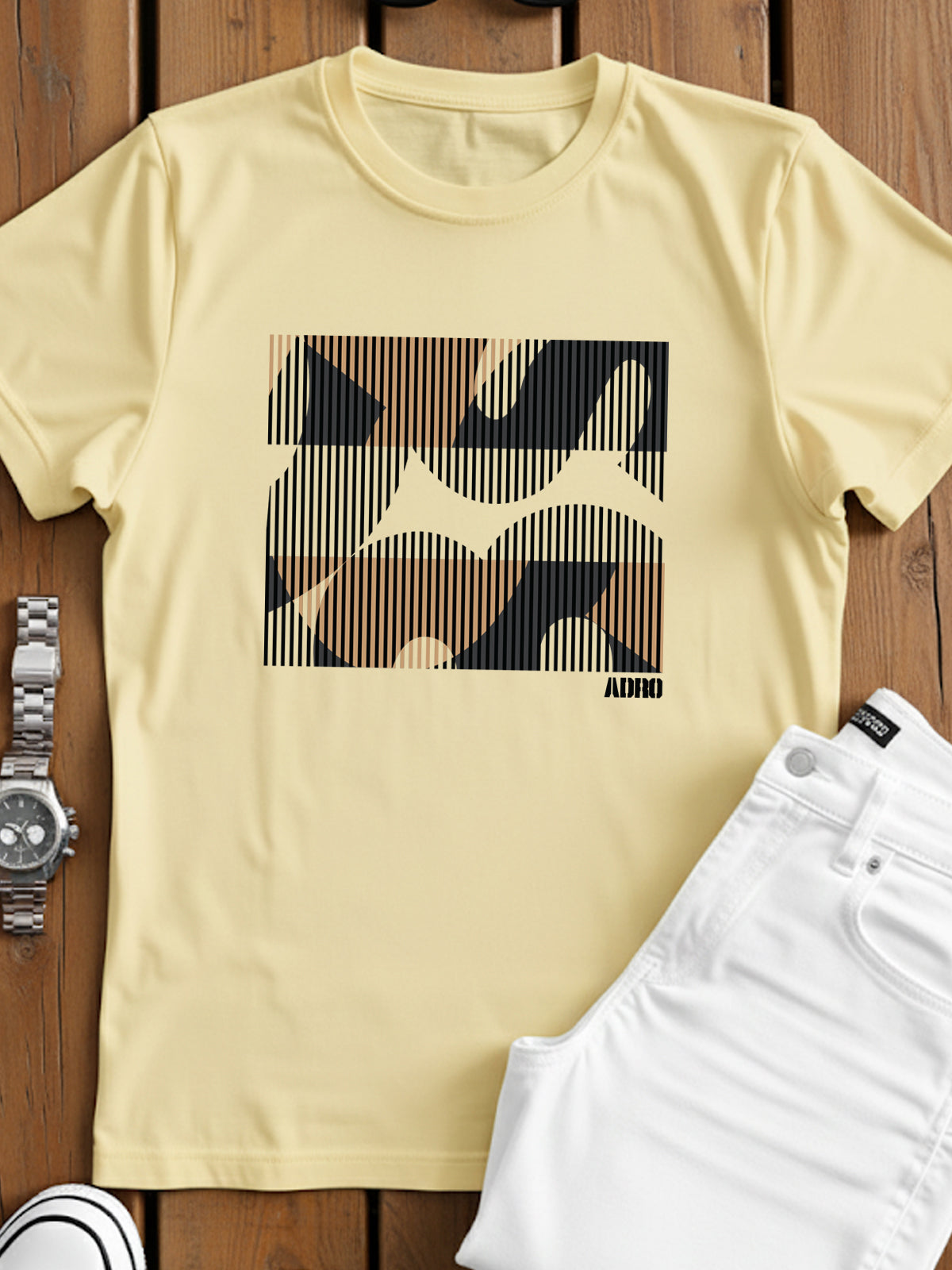 Cotton Lycra Casual Half Sleeve Round Neck Graphic Tee