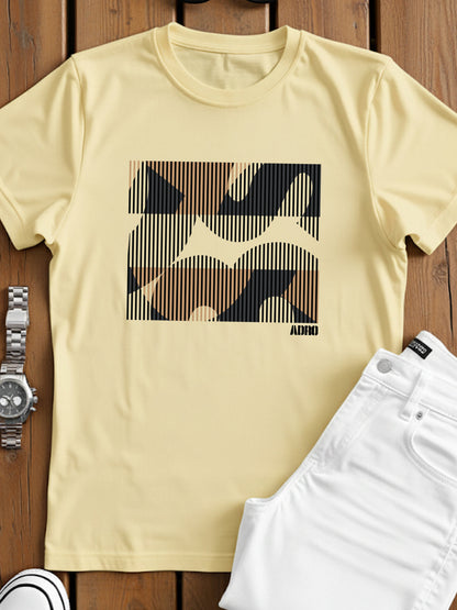 Cotton Lycra Casual Half Sleeve Round Neck Graphic Tee