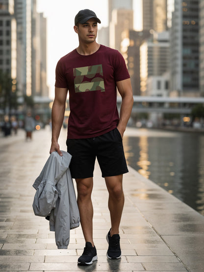 Cotton Lycra Casual Half Sleeve Round Neck Graphic Tee