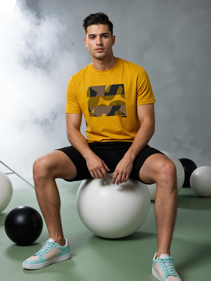 Cotton Lycra Casual Half Sleeve Round Neck Graphic Tee