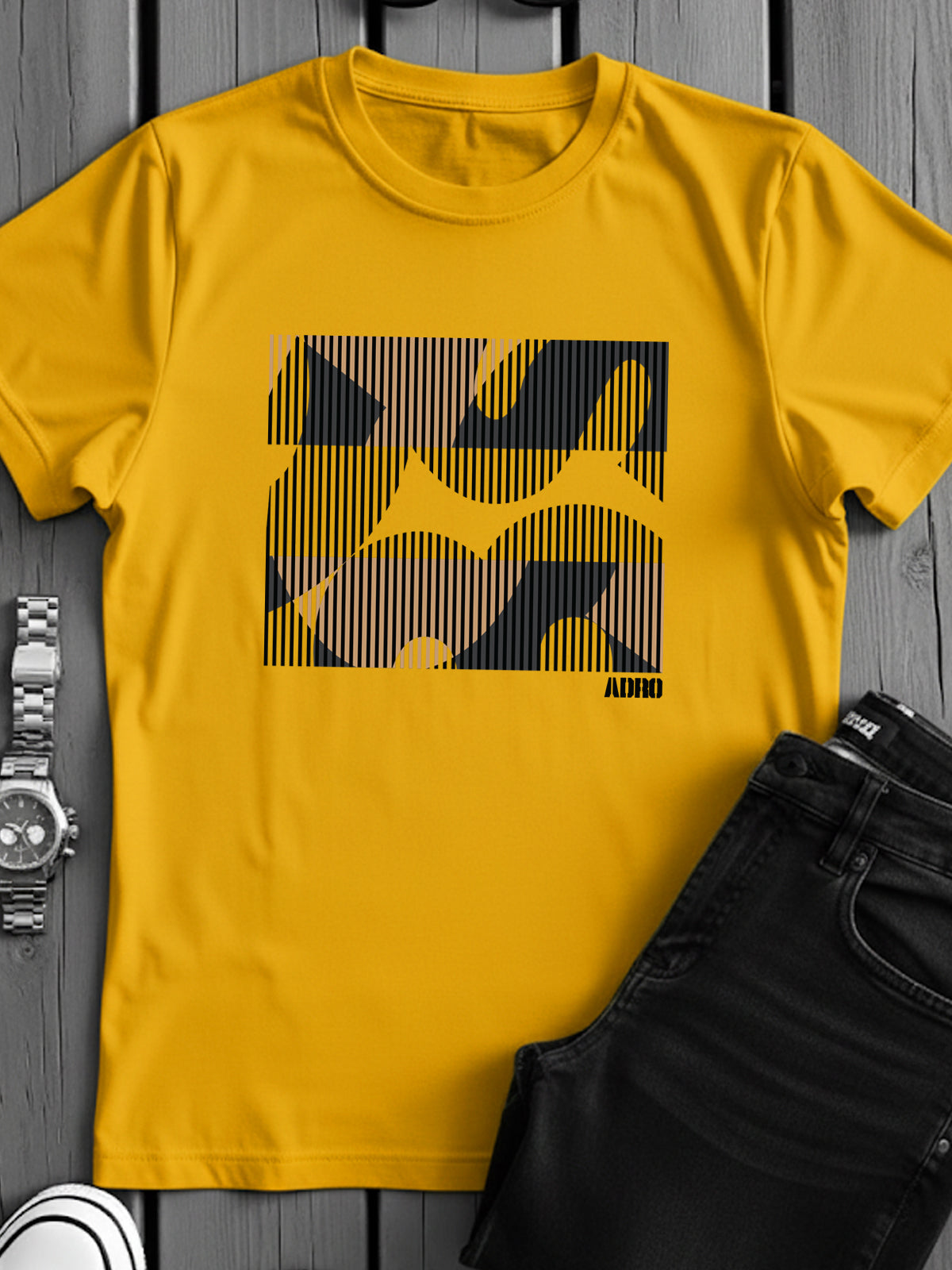 Cotton Lycra Casual Half Sleeve Round Neck Graphic Tee