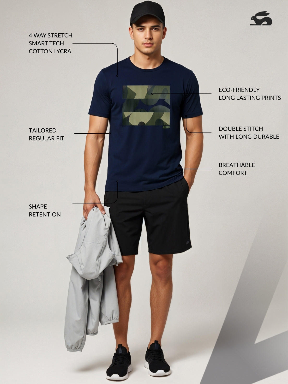 Cotton Lycra Casual Half Sleeve Round Neck Graphic Tee