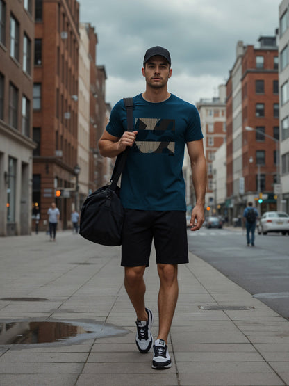 Cotton Lycra Casual Half Sleeve Round Neck Graphic Tee