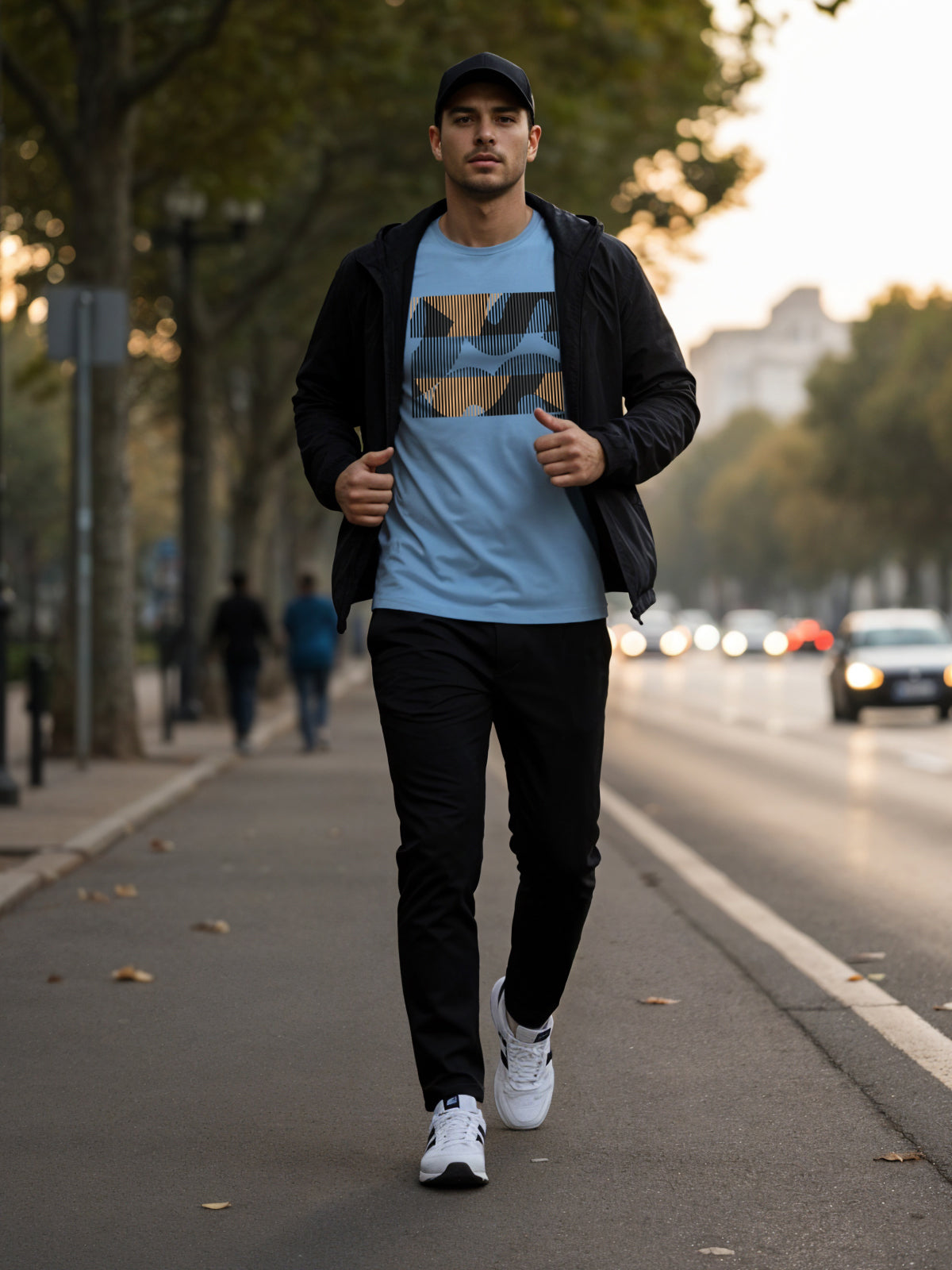 Cotton Lycra Casual Half Sleeve Round Neck Graphic Tee