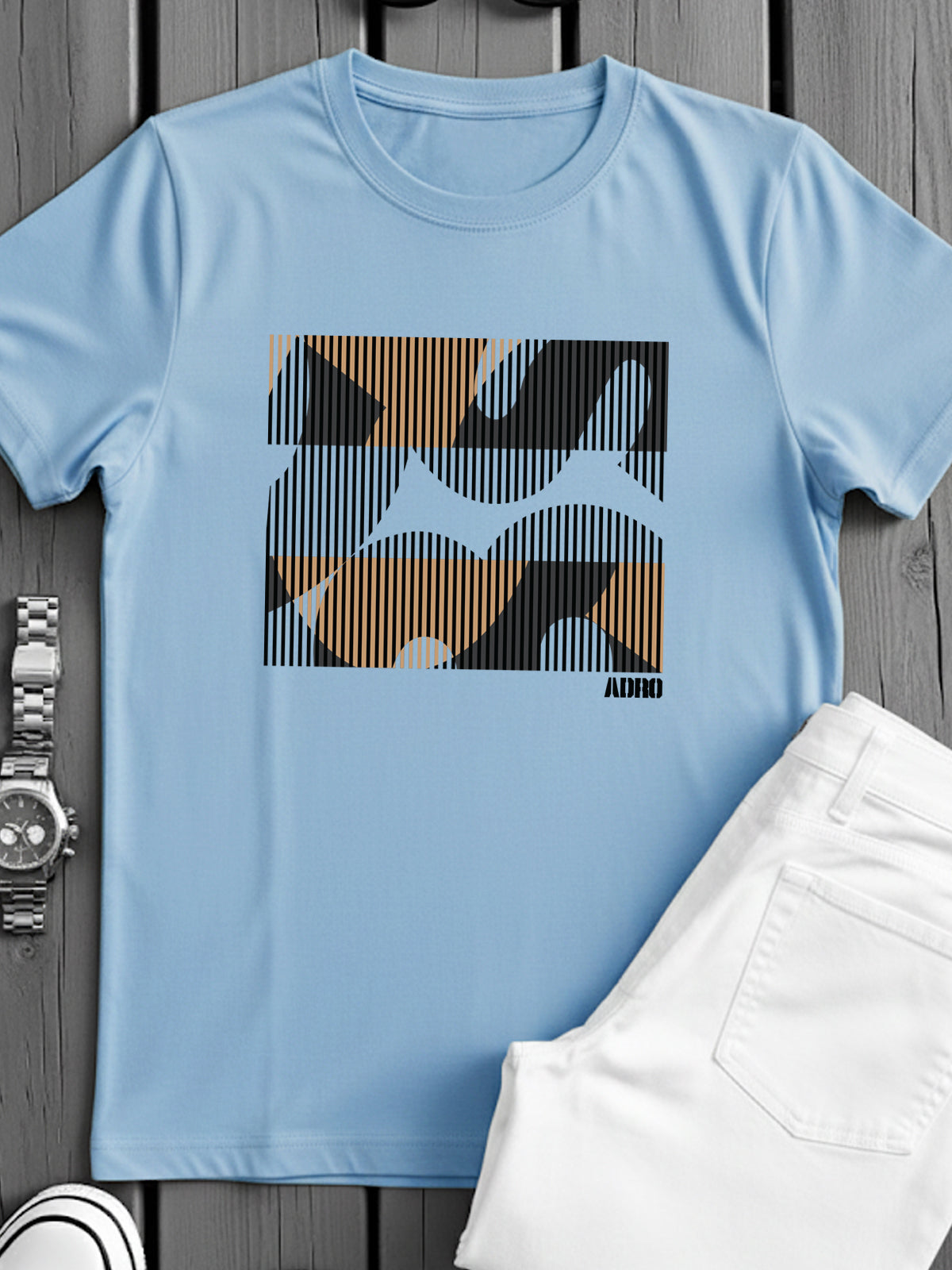 Cotton Lycra Casual Half Sleeve Round Neck Graphic Tee