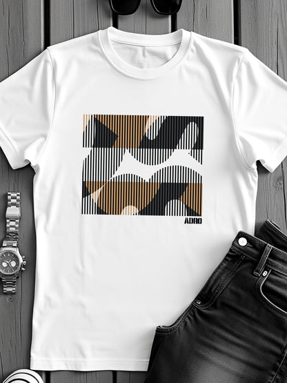 Cotton Lycra Casual Half Sleeve Round Neck Graphic Tee