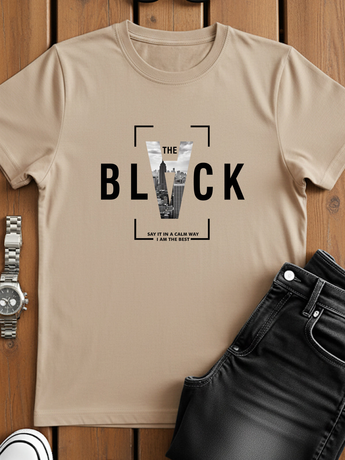 Cotton Lycra Half Sleeve Graphic Tee