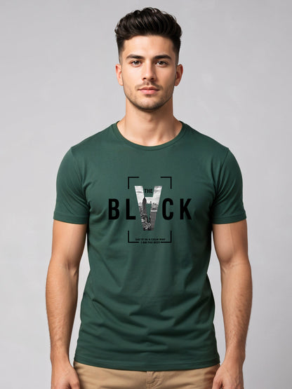 Cotton Lycra Half Sleeve Graphic Tee