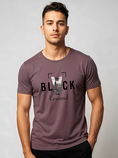 Cotton Lycra Half Sleeve Graphic Tee