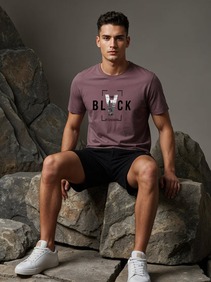 Cotton Lycra Half Sleeve Graphic Tee